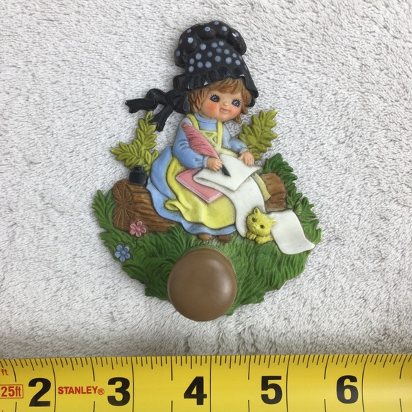 Vintage 1950s Children’s Wall Hooks girl kids rare - Picture 15 of 16